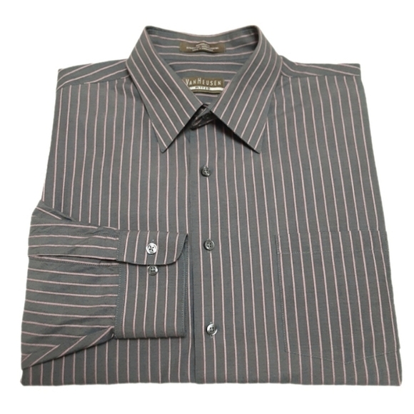Van Heusen Other - Van Heusen Button Up Fitted Shirt Mens Large
